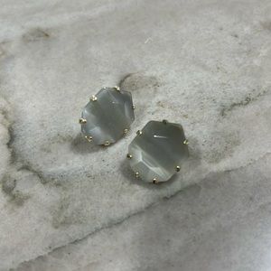 Kendra Scott grey stone earrings